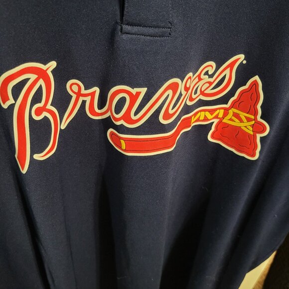 MENS VINTAGE MAJESTIC ATLANTA BRAVES MLB JERSEY SZ 2XL - Picture 3 of 6